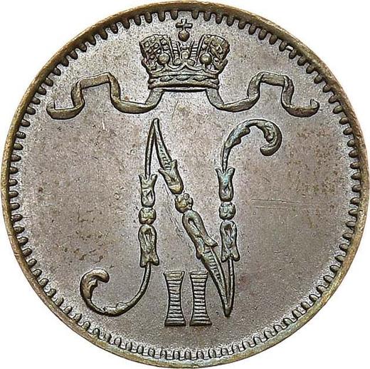 Аверс монеты - 1 пенни 1904 года - цена  монеты - Финляндия, Великое княжество