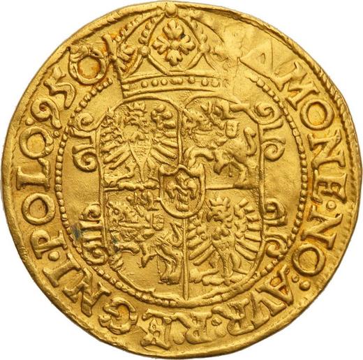 Rewers monety - Dukat 1595 "Typ 1592-1598" - cena złotej monety - Polska, Zygmunt III
