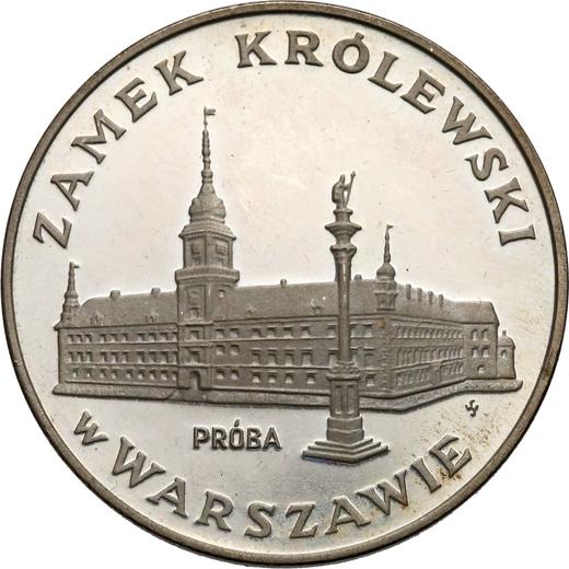 Reverso Pruebas 100 eslotis 1974 MW SW "Castillo real de Varsovia" Plata - valor de la moneda de plata - Polonia, República Popular