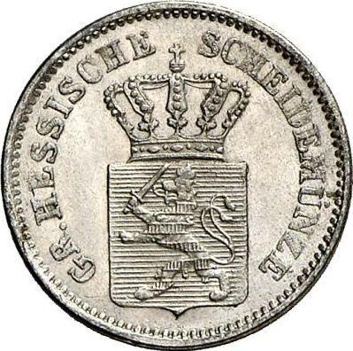 Awers monety - 1 krajcar 1868 - cena srebrnej monety - Hesja-Darmstadt, Ludwik III