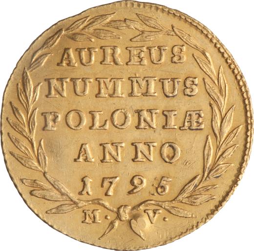 Reverso Ducado 1795 MV Insurrección de Kościuszko - valor de la moneda de oro - Polonia, Estanislao II Poniatowski