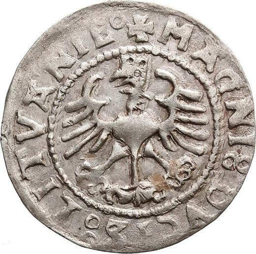 Реверс монеты - Полугрош (1/2 гроша) 1529 года V "Литва" - цена серебряной монеты - Польша, Сигизмунд I Старый