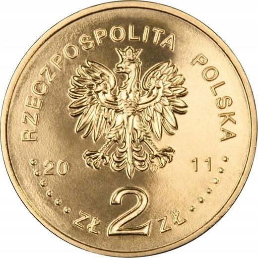 Anverso 2 eslotis 2011 MW GP "Levantamientos de Silesia" - valor de la moneda  - Polonia, República moderna
