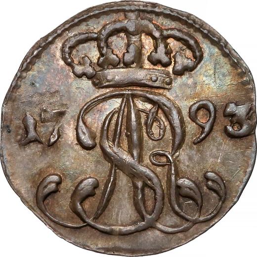 Anverso Szeląg 1793 CLM "de Gdansk" Plata - valor de la moneda de plata - Polonia, Estanislao II Poniatowski