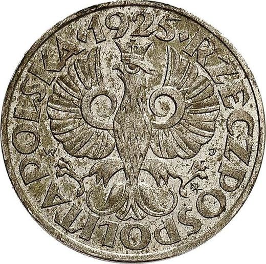 Аверс монеты - Пробные 5 грошей 1925 года WJ Цинк - цена  монеты - Польша, II Республика