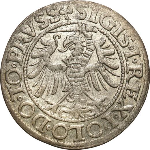 Reverse 1 Grosz 1539 "Elbing" - Silver Coin Value - Poland, Sigismund I the Old