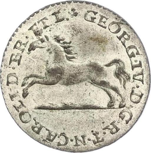 Аверс монеты - 1/24 талера 1823 года CvC - цена серебряной монеты - Брауншвейг-Вольфенбюттель, Карл II