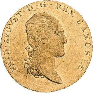 Awers monety - 10 talarów 1816 I.G.S. - cena złotej monety - Saksonia, Fryderyk August I