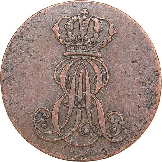 Awers monety - 1 fenig 1838 A "Typ 1837-1846" - cena  monety - Hanower, Ernest August I