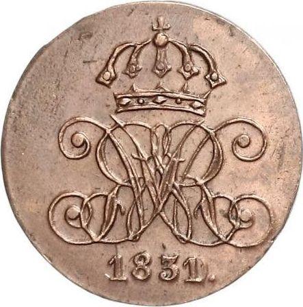 Obverse 1 Pfennig 1831 C -  Coin Value - Hanover, William IV