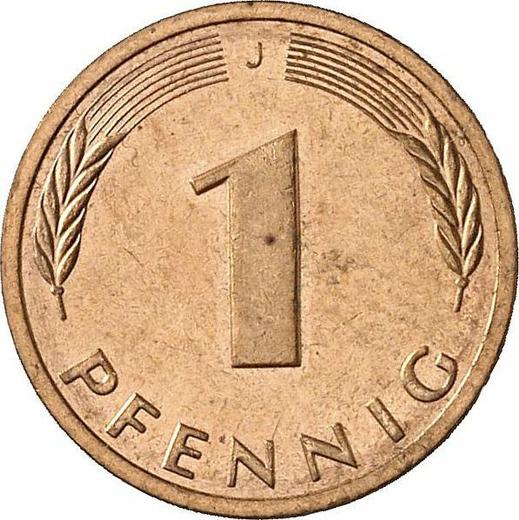Аверс монеты - 1 пфенниг 1985 года J - цена  монеты - Германия, ФРГ