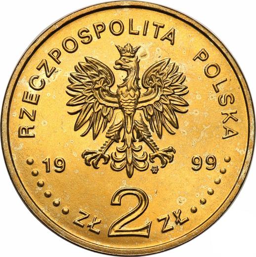Anverso 2 eslotis 1999 MW ET "Vladislao IV Vasa" - valor de la moneda  - Polonia, República moderna