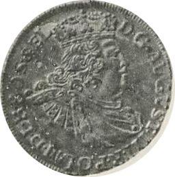 Аверс монеты - Орт (18 грошей) 1763 года REOE "Гданьский" - цена серебряной монеты - Польша, Август III