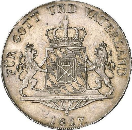 Rewers monety - Talar 1817 "Typ 1807-1825" - cena srebrnej monety - Bawaria, Maksymilian I