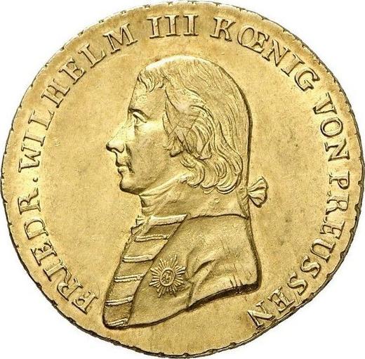 Аверс монеты - 2 фридрихсдора 1813 года A - цена золотой монеты - Пруссия, Фридрих Вильгельм III