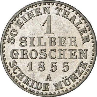 Rewers monety - 1 silbergroschen 1855 A - cena srebrnej monety - Anhalt-Dessau, Leopold Friedrich
