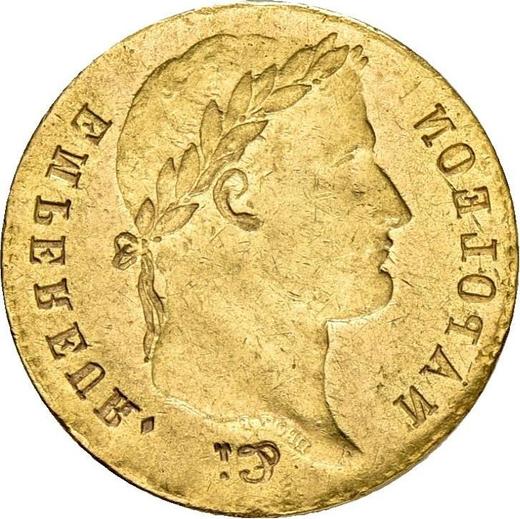 Reverso 20 francos 1807 A "Tipo 1807-1808" París Moneda incusa - valor de la moneda de oro - Francia, Napoleón I Bonaparte