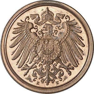 Reverso 1 Pfennig 1913 E "Tipo 1890-1916" - valor de la moneda  - Alemania, Imperio alemán