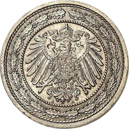 Реверс монеты - 20 пфеннигов 1890 года A "Тип 1890-1892" - цена  монеты - Германия, Германская Империя