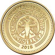 Anverso 200 leke 2018 "Skanderbeg" - valor de la moneda de oro - Albania, República Moderna