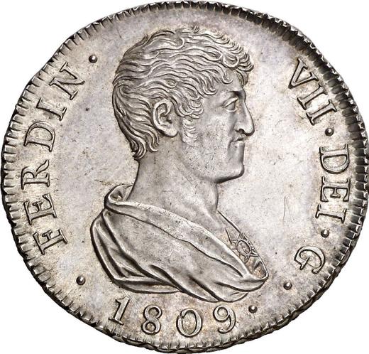 Awers monety - 4 reales 1809 C MP - cena srebrnej monety - Hiszpania, Ferdynand VII