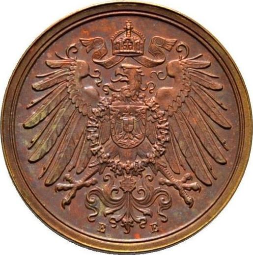 Реверс монеты - 2 пфеннига 1912 года E "Тип 1904-1916" - цена  монеты - Германия, Германская Империя