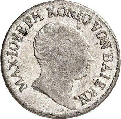 Аверс монеты - 1 крейцер 1812 года - цена серебряной монеты - Бавария, Максимилиан I
