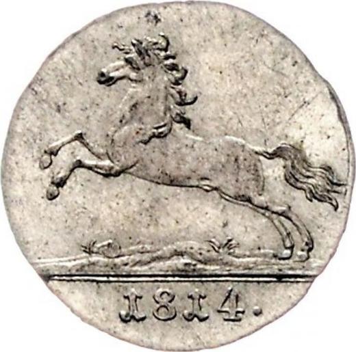 Аверс монеты - 1/24 талера 1814 года C - цена серебряной монеты - Ганновер, Георг III