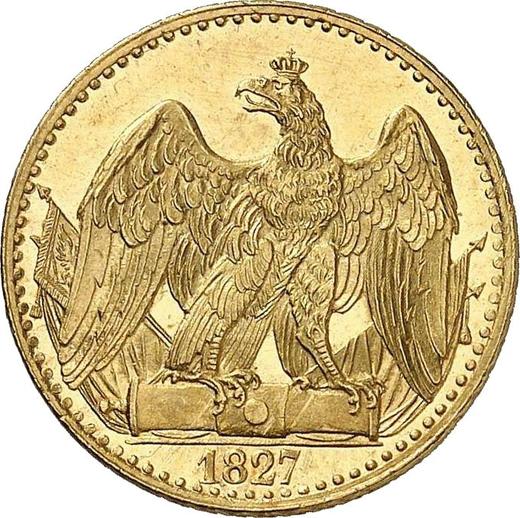 Rewers monety - 1/2 friedrich d'or 1827 A - cena złotej monety - Prusy, Fryderyk Wilhelm III