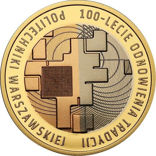 Reverso 200 eslotis 2015 MW "100 años de la Universidad Politécnica de Varsovia" - valor de la moneda de oro - Polonia, República moderna