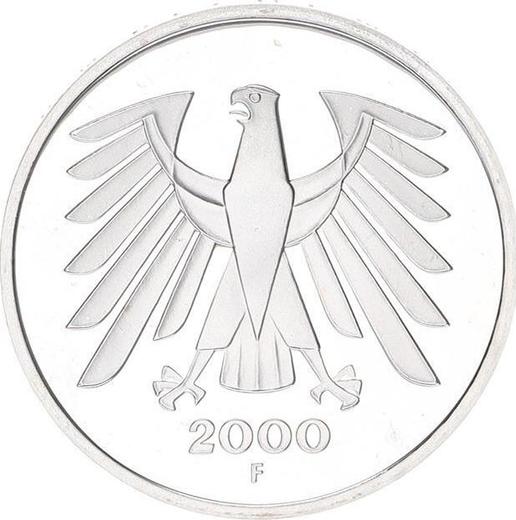 Reverso 5 marcos 2000 F - valor de la moneda  - Alemania, RFA