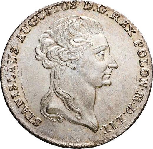 Аверс монеты - Талер 1795 года "Восстание Костюшко" - цена серебряной монеты - Польша, Станислав II Август