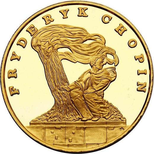 Rewers monety - 1000000 złotych 1990 "Fryderyk Chopin" - cena złotej monety - Polska, III RP przed denominacją