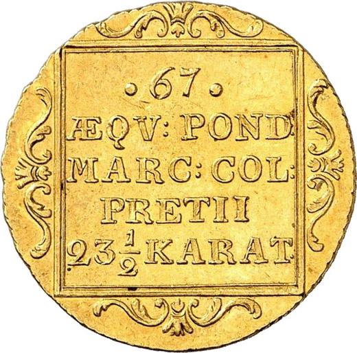 Реверс монеты - Дукат 1829 года - цена  монеты - Гамбург, Вольный город