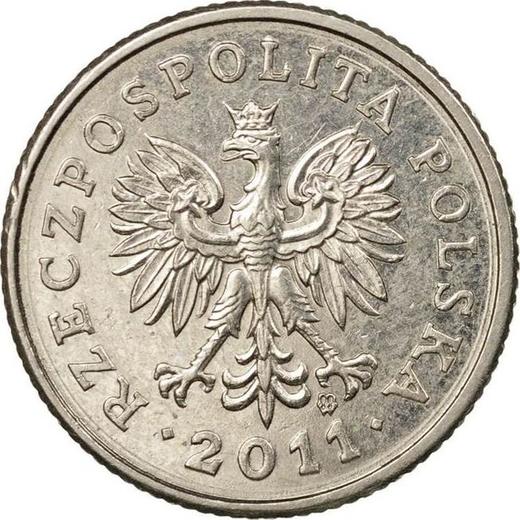Obverse 20 Groszy 2011 MW -  Coin Value - Poland, III Republic after denomination
