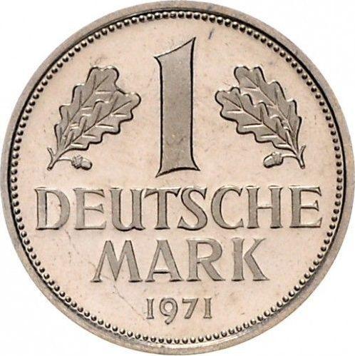 Obverse 1 Mark 1971 D - Germany, FRG