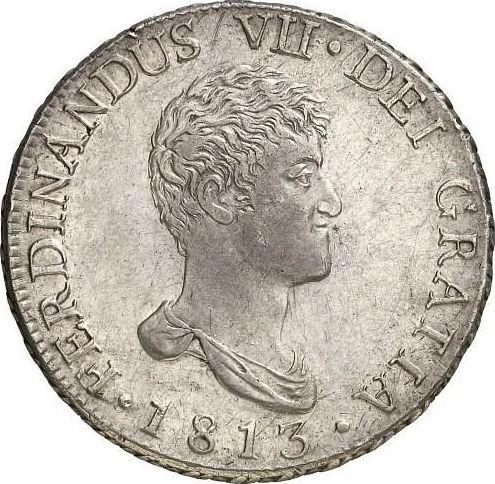 Anverso 8 reales 1813 M GJ "Tipo 1812-1814" - valor de la moneda de plata - España, Fernando VII