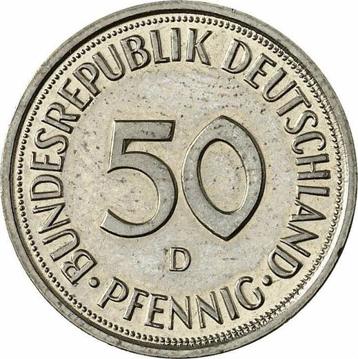Avers 50 Pfennig 1988 D - Münze Wert - Deutschland, BRD