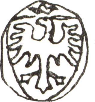 Rewers monety - Denar bez daty (1506-1548) "Gdańsk" - cena srebrnej monety - Polska, Zygmunt I Stary
