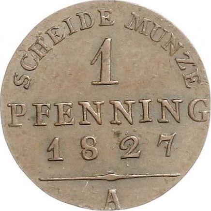 Reverse 1 Pfennig 1827 A -  Coin Value - Prussia, Frederick William III