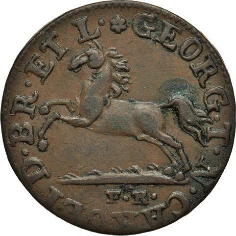 Аверс монеты - 1 пфенниг 1819 года FR - цена  монеты - Брауншвейг-Вольфенбюттель, Карл II
