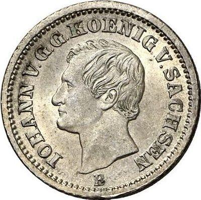 Аверс монеты - 1 новый грош 1871 года B - цена серебряной монеты - Саксония-Альбертина, Иоганн