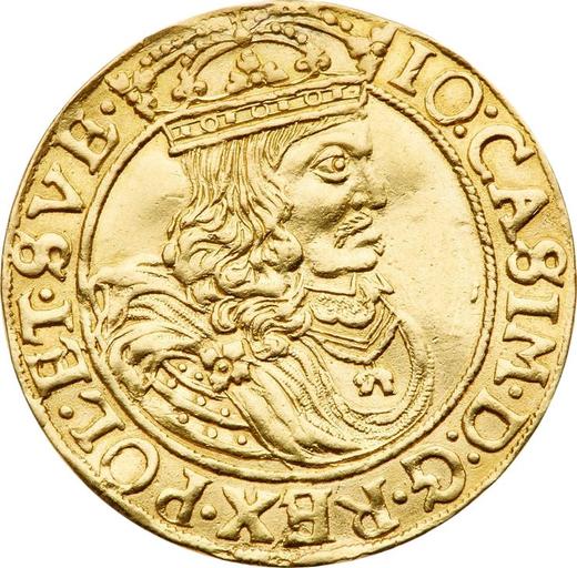 Аверс монеты - 2 дуката 1661 года GBA "Тип 1652-1661" - цена золотой монеты - Польша, Ян II Казимир