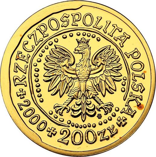 Awers monety - 200 złotych 2000 MW NR "Orzeł Bielik" - cena złotej monety - Polska, III RP po denominacji