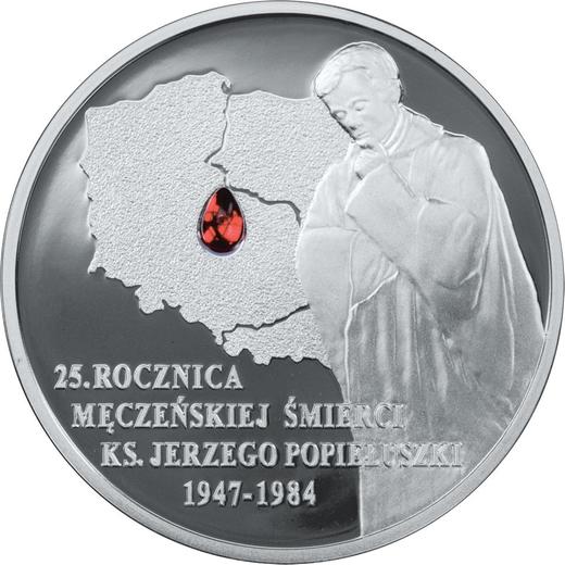 Reverso 10 eslotis 2009 MW "25 aniversario de la muerte de martirio de sacerdote Jerzy Popiełuszko" - valor de la moneda de plata - Polonia, República moderna