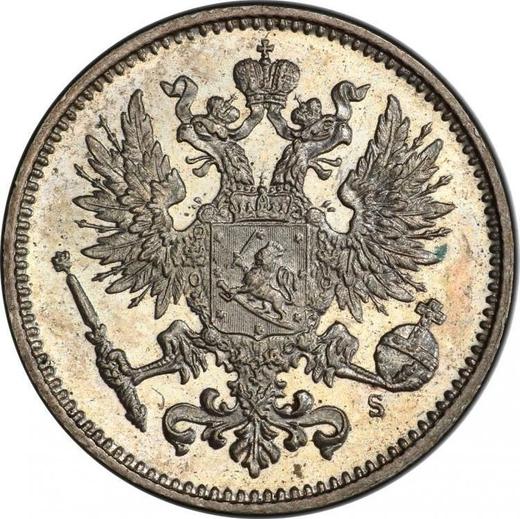 Аверс монеты - 50 пенни 1874 года S - цена серебряной монеты - Финляндия, Великое княжество