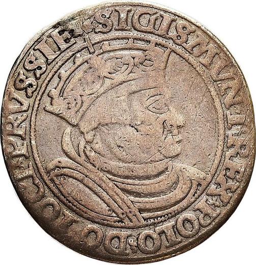 Anverso Szostak (6 groszy) 1532 TI "Toruń" - valor de la moneda de plata - Polonia, Segismundo I