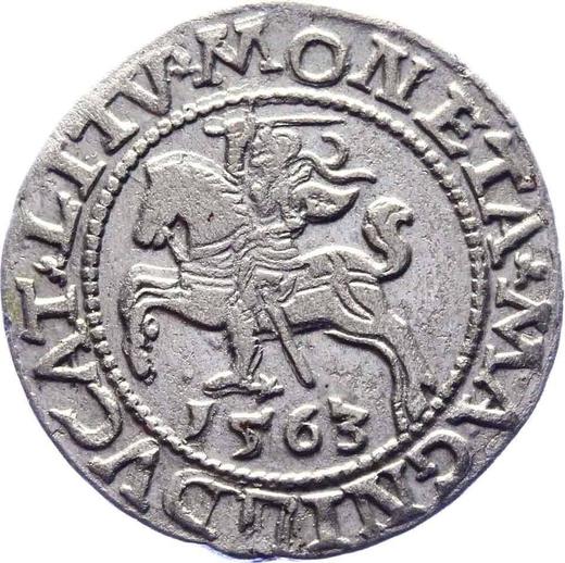 Реверс монеты - Полугрош (1/2 гроша) 1563 года "Литва" - цена серебряной монеты - Польша, Сигизмунд II Август