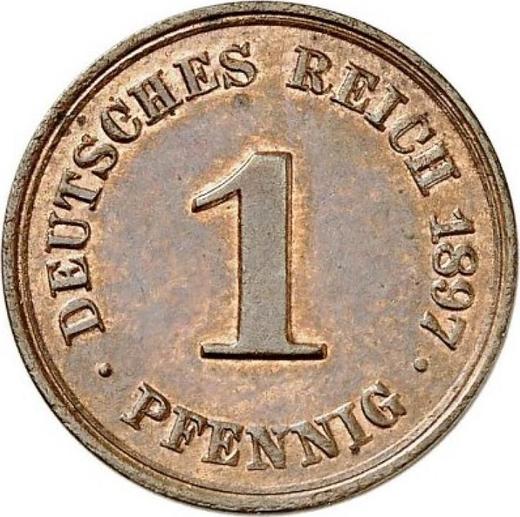 Avers 1 Pfennig 1897 D "Typ 1890-1916" - Münze Wert - Deutschland, Deutsches Kaiserreich
