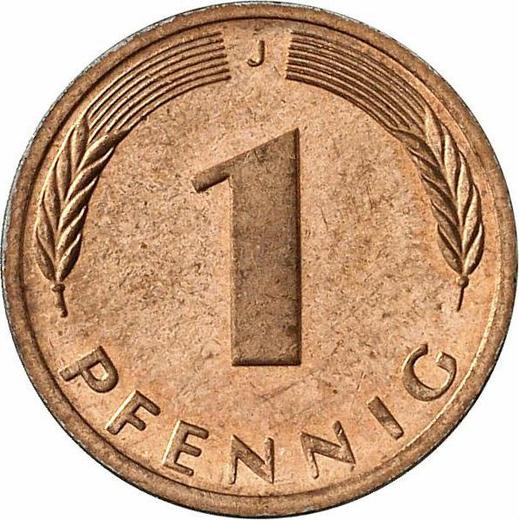 Аверс монеты - 1 пфенниг 1995 года J - цена  монеты - Германия, ФРГ